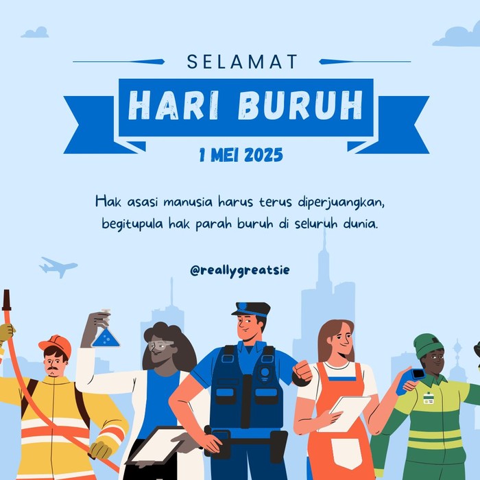 Poster Hari Buruh Nasional 2025 Poster Hari Buruh Nasional 2025