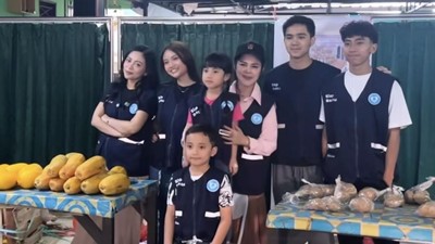Rachel Vennya Ajak Keluarga Bikin Pasar Sayur dan Makanan Gratis