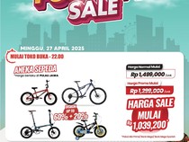 Cari Sepeda? Besok ke Transmart Full Day Sale, Lagi Diskon Gede-gedean