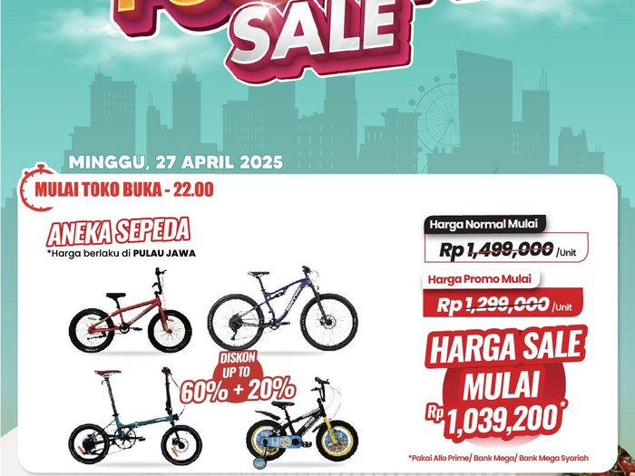 Transmart Full Day Sale sepeda