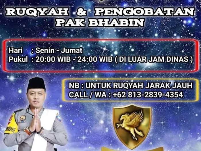 Bhabinkamtibmas Polsek Kaloran, Temanggung, Aipda Fahrurrozi, saat menjalankan aktivitasnya di tengah masyarakat. Diunggah Sabtu (26/4/2025).