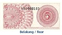 Tanggal pencabutan 15 November 1996. Jangka waktu dan tempat penukaran: Kantor Pusat Bank Indonesia (Jakarta) 14 November 2029. Kantor Perwakilan Bank Indonesia Dalam Negeri 14 November 2029.