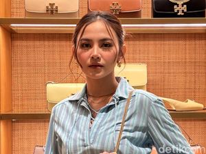 Foto: Gaya Mahalini, Tissa Biani, dan Aaliyah Massaid di Acara Tory Burch