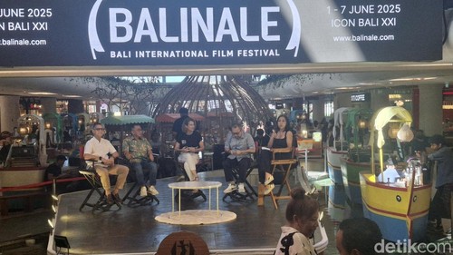 Konferensi pers Balinale 2025 atau Bali International Film Festival ke-18 di Icon Bali Mall, Sanur, Denpasar, Sabtu (26/4/2025). (Foto: Fabiola Dianira/detikBali)