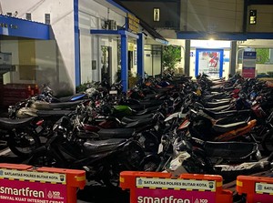 62 Motor Diamankan Polres Blitar Kota Saat Operasi Balap Liar