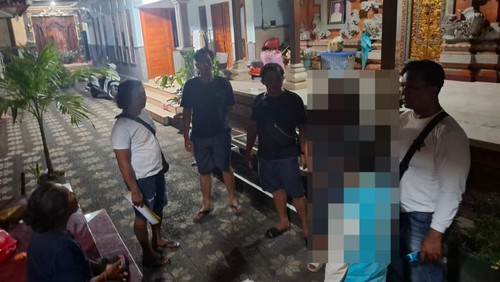 NKN saat ditemukan di wilayah Kerobokan, Kecamatan Kuta Utara, Kabupaten Badung, Jumat (25/4/2025). (dok. Polres Karangasem)