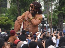 Meriahnya Pawai Ogoh-ogoh di Kota Semarang