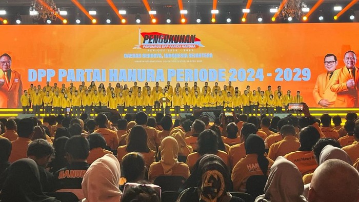Susunan pengurus DPP Hanura periode 2024-2029 (Ondang/detikcom)