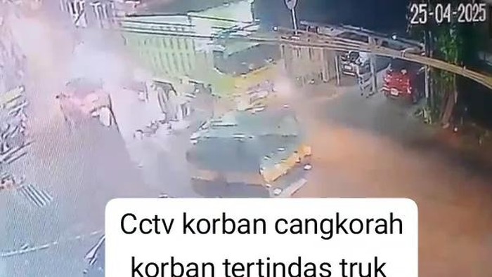 Tangkapan layar kecelakaan lalu lintas di KBB