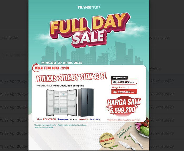 Transmart Full Day Sale