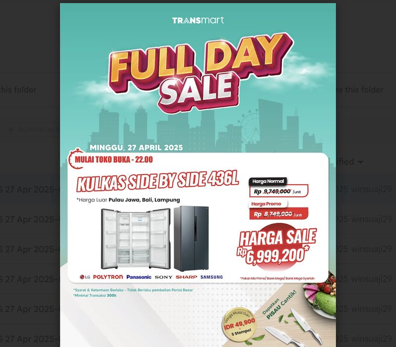 Transmart Full Day Sale