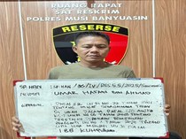 Umar Hasan Diringkus Polisi Muba Usai Sumur Minyak Ilegal Terbakar