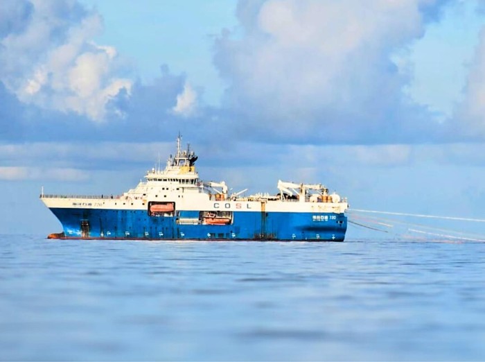 Kapal Seismik Migas yang beroperasi di Perairan Kalimantan Utara