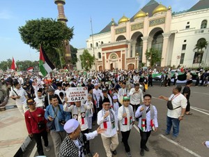 Ribuan Warga Palembang Gelar Aksi Bela Palestina, Protes Kekerasan-Genosida