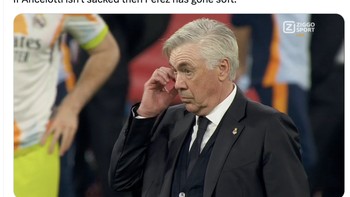 Carlo Ancelotti benar-benar gagal musim ini. Foto: X.com