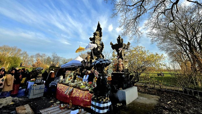 Pura Shanta Citta Bhuwana di Belanda siap diresmikan Gubernur Bali, Wayan Koster, Sabtu (26/4/2025). (Istimewa)