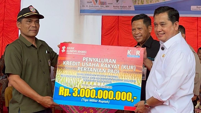 Bank Sumsel Babel Dukung Gerina Lewat KUR untuk Petani di Banyuasin