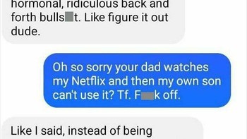 Putus tapi masih mengharap Netflix gratisan. Sad. Foto: captaincumragx via Bored Panda  