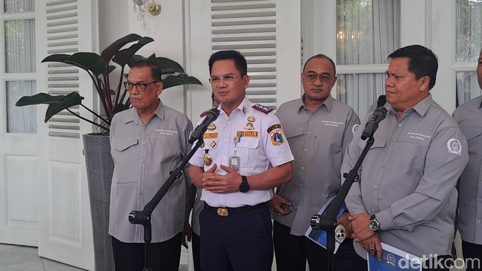 Dewan Transportasi Kota Jakarta (DTKJ) bertemu dengan Gubernur DKI Jakarta Pramono Anung di Balai Kota (Brigitta Belia/detikcom)