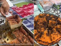 Gerobak Kue Ini Dipenuhi Ratusan Lebah, Harganya Cuma Rp 5 Ribu!