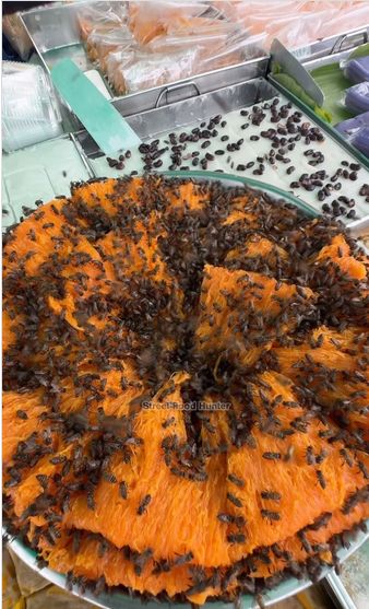 Gerobak Kue Ini Dipenuhi Ratusan Lebah, Harganya Cuma Rp 5 Ribu!
