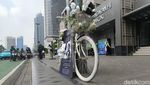 Potret Ghost Bike di Jl Thamrin, Pengingat Kerasnya Ibukota bagi Pesepeda
