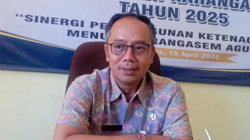 Kadisnakertrans Karangasem, Ida Nyoman Astawa. (Selamat Juniasa/detikBali)