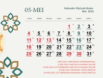 Kalender Hijriah Bulan Mei 2025 Lengkap Tanggal Merah, Download PDF di Sini