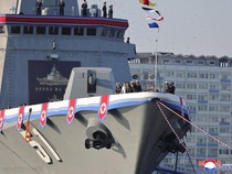 Kim Jong Un Perintahkan Kapal Angkatan Laut Korut Dilengkapi Senjata Nuklir