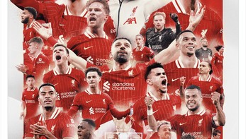 Kami juara Liga Inggris, tulis akun resmi Liverpool di X. Foto: X.com