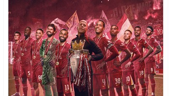 Para punggawa Liverpool berhasil juara Liga Inggris. Foto: X.com