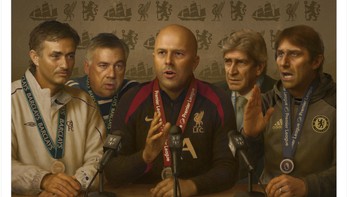 Arne Slot menjadi manajer kelima yang juara Liga Inggris di musim pertama melatih. Foto: X.com