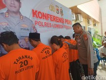 Polisi Tangkap 5 Pengedar Sabu di Lombok, Termasuk Seorang Janda