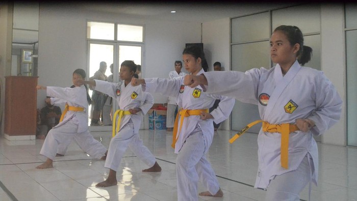PB Shokaido Banten adakan ujian kenaikan tingkat, Minggu (27/4).