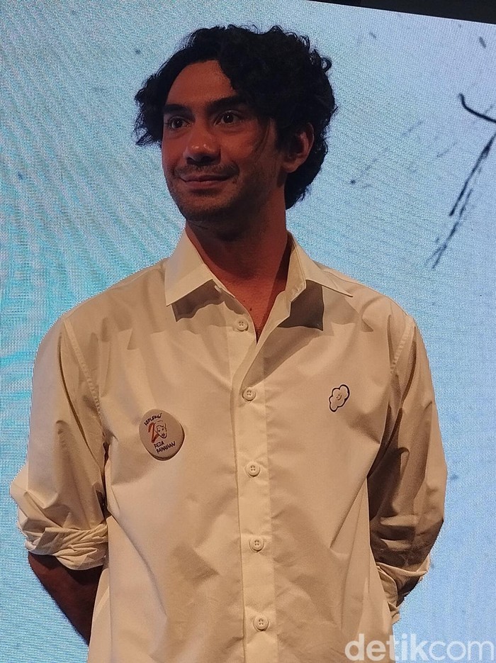 Peluncuran Program Dua Dasarasa 20 Tahun Reza Rahadian digelar di Bentara Budaya Jakarta, Palmerah, Jakarta Barat, pada Senin (28/4/2025).