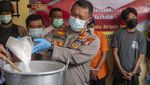 Polresta Palu Musnahkan 1,7 Kg Sabu