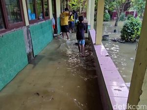Banjir Rendam SD di Ketitang Wetan Pati, Begini Kondisi Terkini