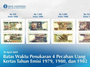 4 Pecahan Uang Kertas Rupiah Ditarik dari Peredaran, Ini Batas Waktu Tukar