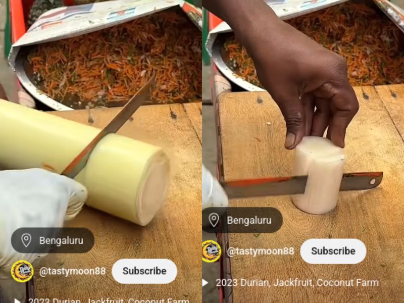 jajanan unik gedebok pisang dari India