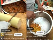 Unik! Penjual Ini Racik Jajanan Gedebok Pisang Pakai Tangan