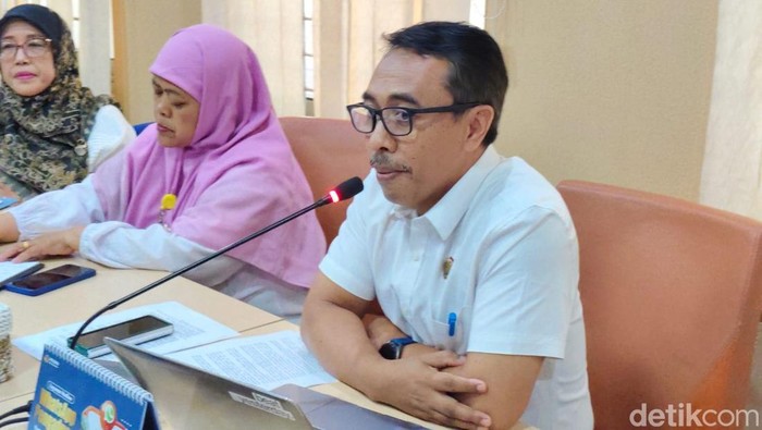 Kepala Kantor Pertanahan Kabupaten Bantul, Tri Harnanto saat memberikan keterangan di Bantul, Selasa (29/4/2025).