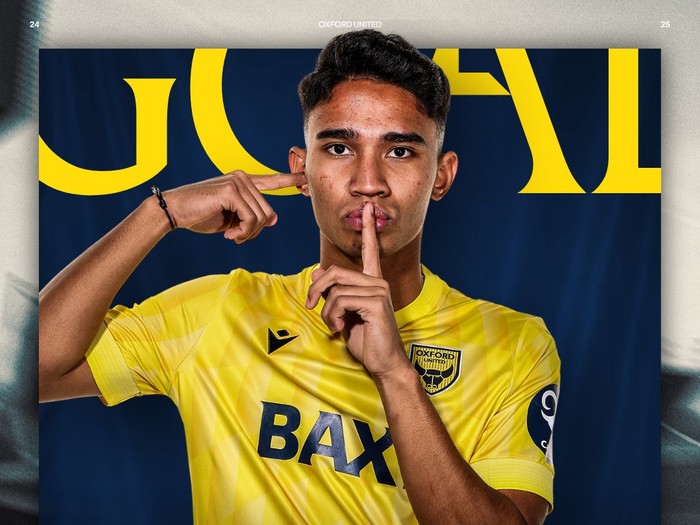 Marselino Ferdinan mencetak gol saat Oxford United U-21 bermain imbang melawan Luton Town U-21.