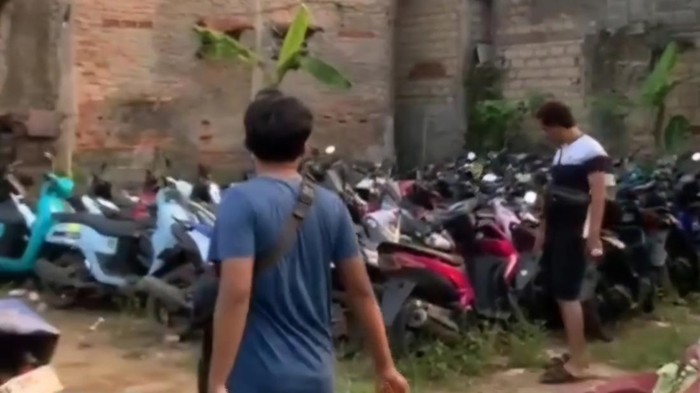 Penampungan motor hasil tarikan debt collector di Bogor. (Dok. ist)