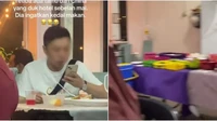 Kocak! Pria Ini Mengira Acara 'Open House' Warung Makan