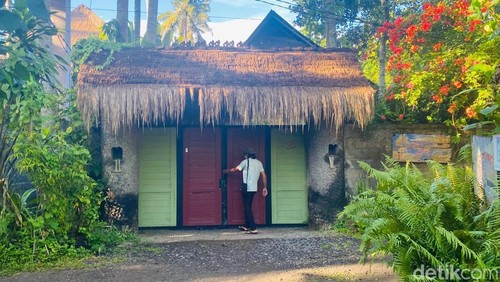 Suasana rumah masa kecil Luna Maya di Desa Sengkidu, Kecamatan Manggis, Karangasem, Bali yang kini jadi bungalow, Selasa (29/4/2025).