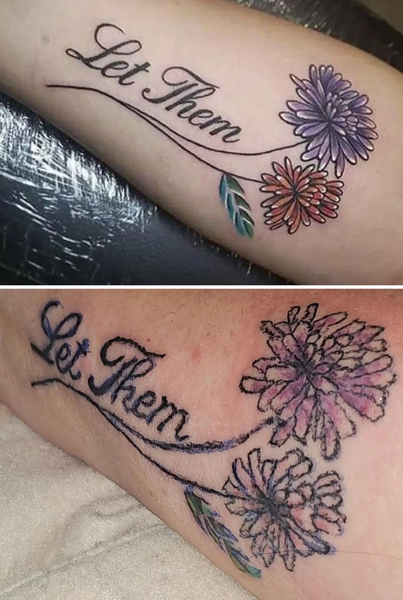 Kumpulan tato berikut ini dianggap sebagai tato gagal bagi sebagian netizen. Mana yang menurutmu nggak terlalu parah atau biasa-biasa saja?