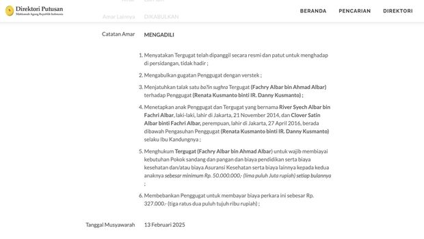 Fachri Albar dan Renata Kusmanto resmi cerai