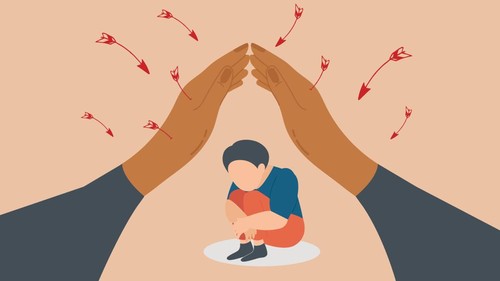 Ilustrasi kekerasan seksual terhadap anak (Denny Putra/Tim Infografis)