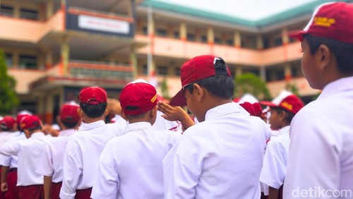 Ilustrasi siswa SD di Tarakan.
