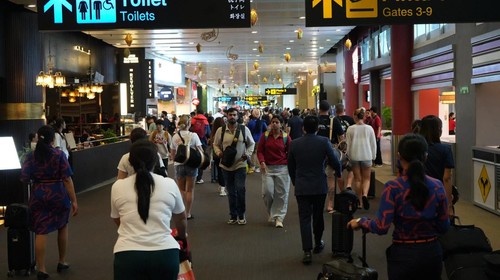 Ilustrasi - Suasana di terminal internasional Bandara I Gusti Ngurah Rai, Bali. (Foto: Dok. Bandara Ngurah Rai)